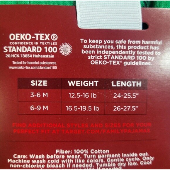 Wondershop Infant Baby Green Plaid Cozy Comfy One Piece Footed Zip Pajamas NEW! - Picture 5 of 7